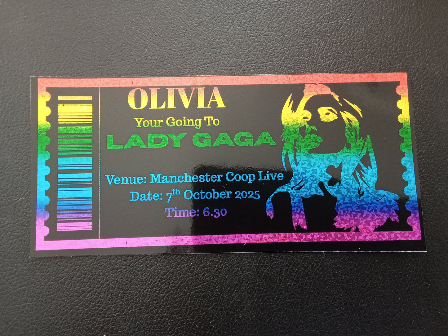 Personalised Foiled Tickets
