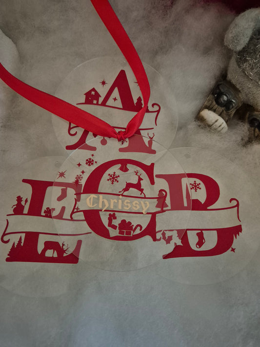 Bauble with Scroll Name