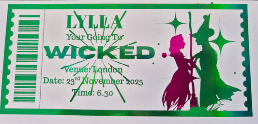 Personalised Foiled Tickets